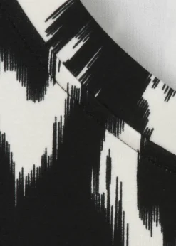 Halbarm-Sweatshirt mit Allover-Print