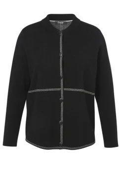 Hübsche Jacke in Schwarz mit Druckknöpfen