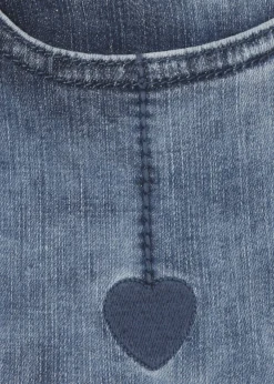 Hochwertige Denim Jeans in Used Optik