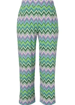 Italian Style 7/8 Hose mit farbenfrohem Zickzack-Muster