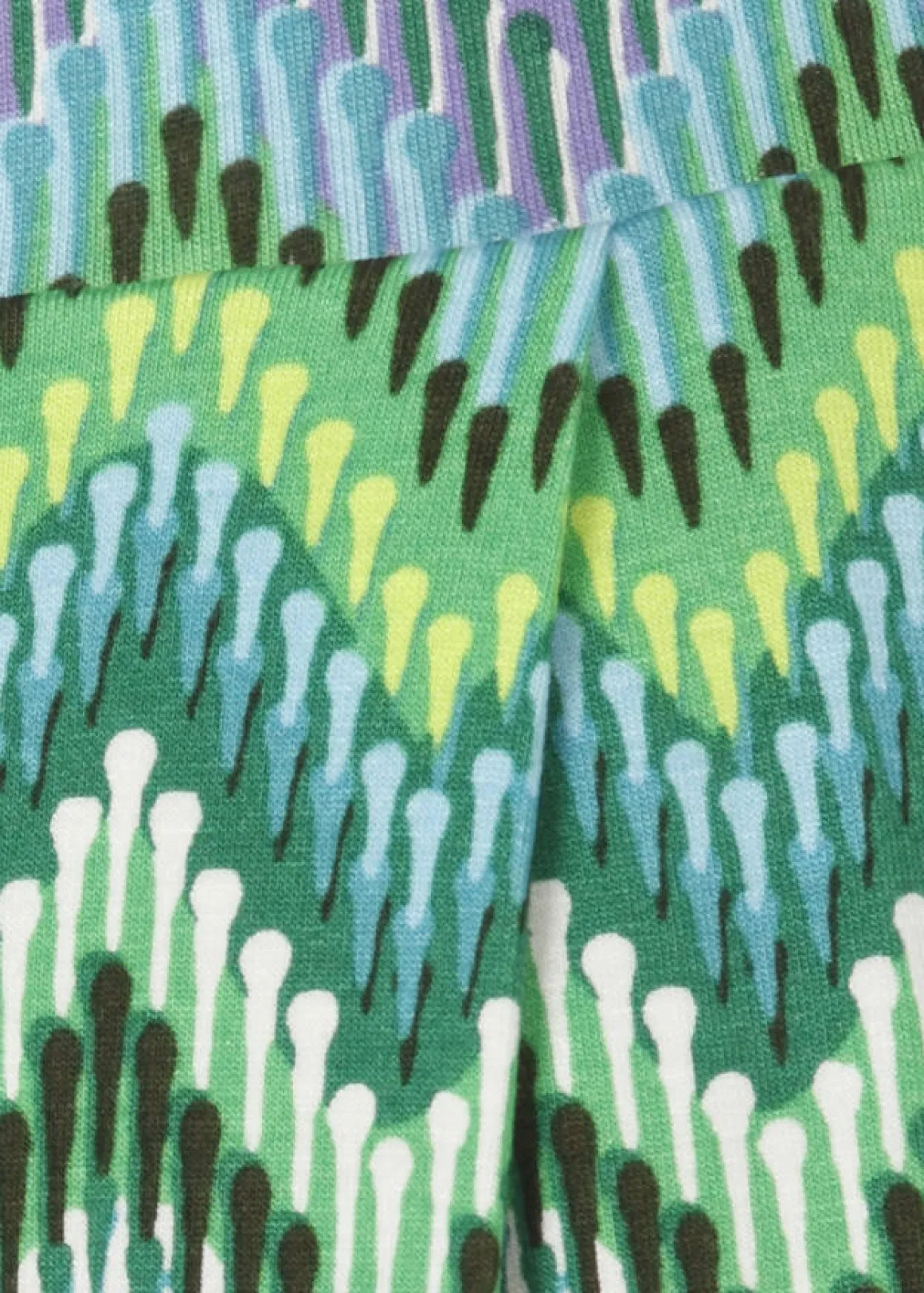 Italian Style 7/8 Hose mit farbenfrohem Zickzack-Muster