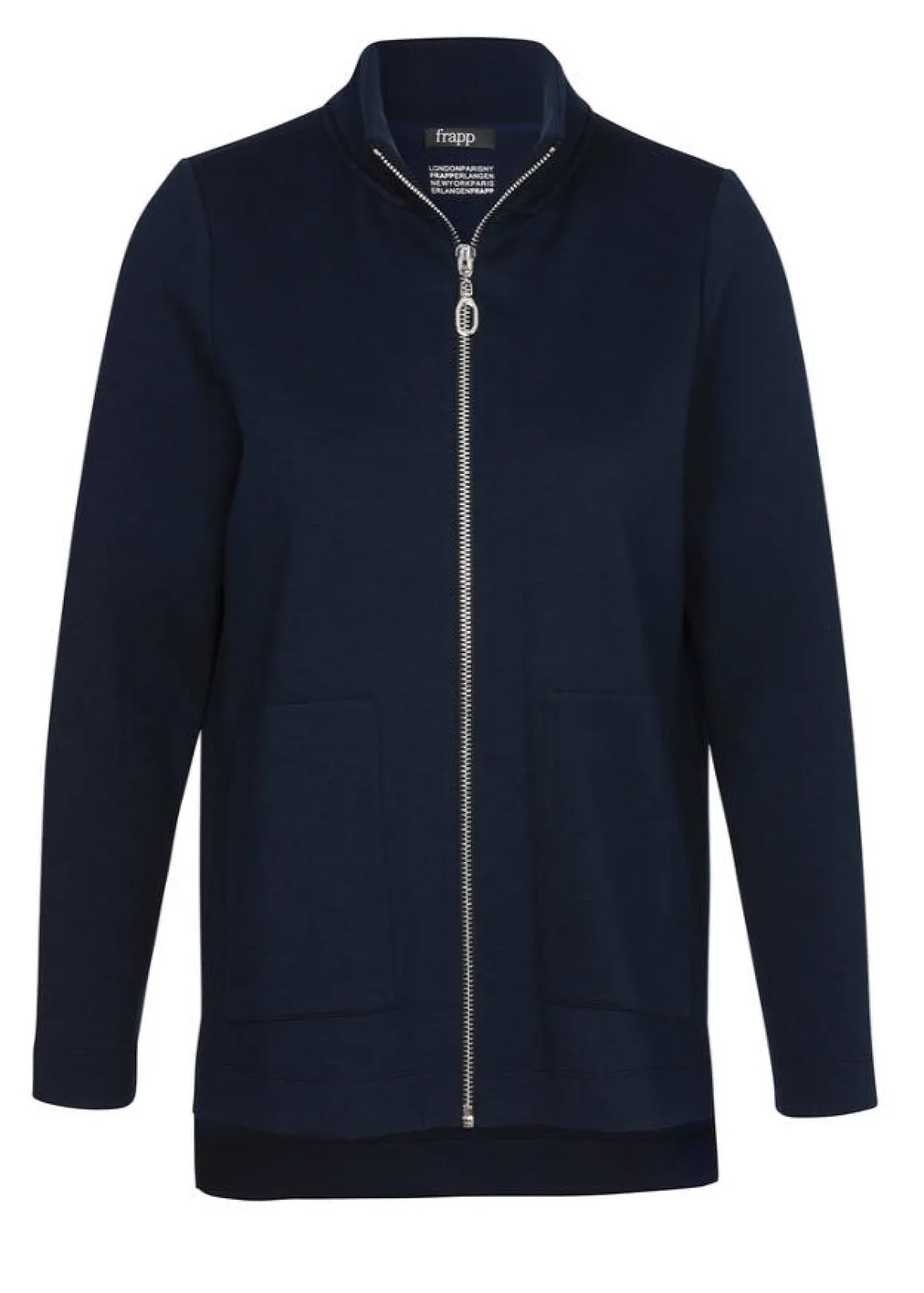 Jacke Navy mit Zipper-Verschluss