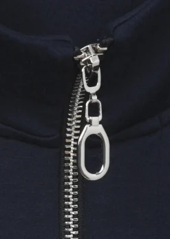 Jacke Navy mit Zipper-Verschluss