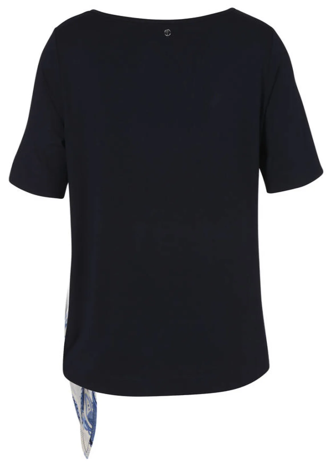 Jersey Shirt Navy mit Front-Print
