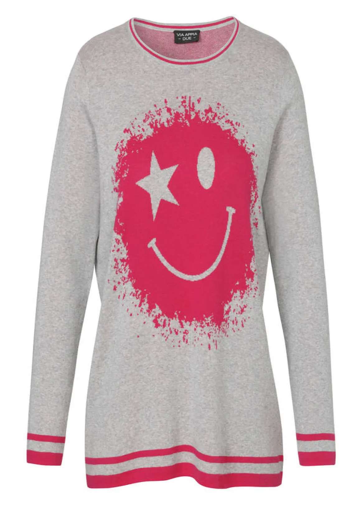 Jugendlicher Pullover in grafischem Muster