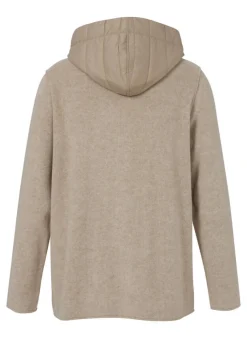 Kapuzen-Jacke mit Steppdetails