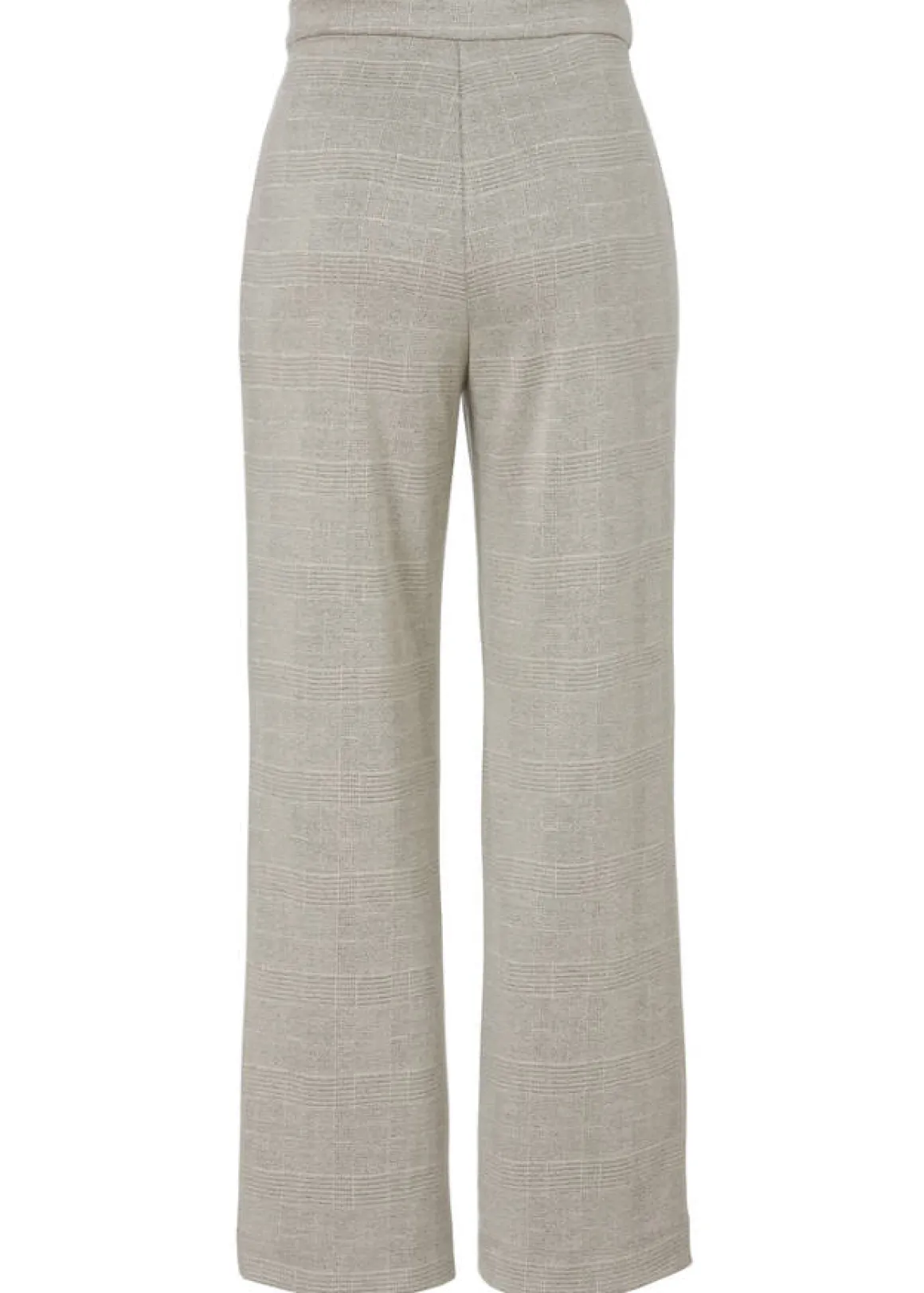 Karierte Hose mit weiten Beinen