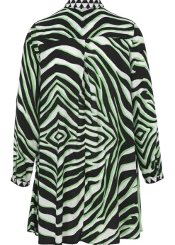 Klassische Bluse mit Allovermuster