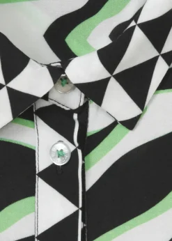 Klassische Bluse mit Allovermuster