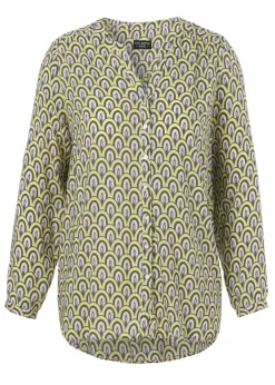 Klassische Bluse mit Allovermuster