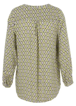 Klassische Bluse mit Allovermuster