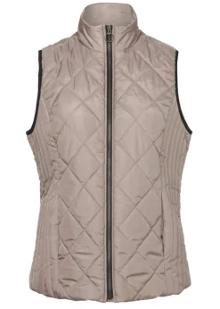 Klassische Steppweste mit Ziernähten