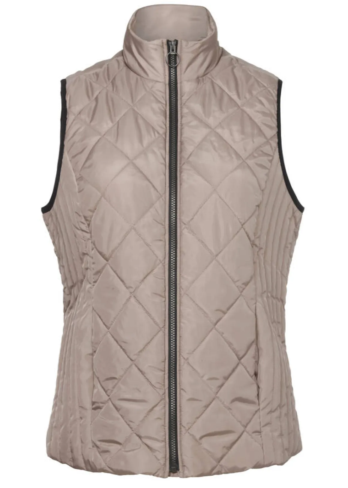 Klassische Steppweste mit Ziernähten