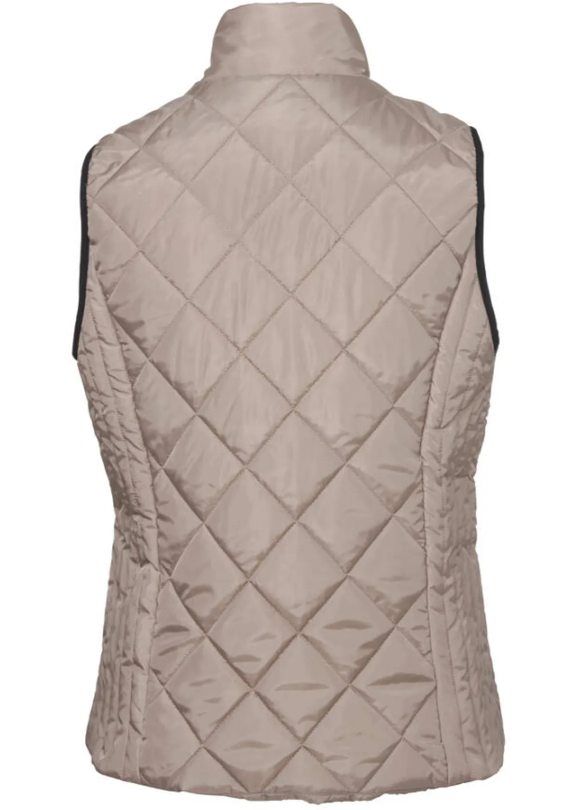 Klassische Steppweste mit Ziernähten