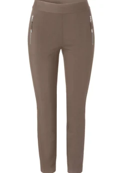 Knöchellange Stretch-Schlupfhose mit schmalen Beinen