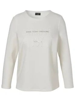 Kombistarkes Sweatshirt mit Statement-Motiv