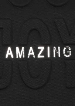 Kombistarkes Sweatshirt mit Statement-Motiv