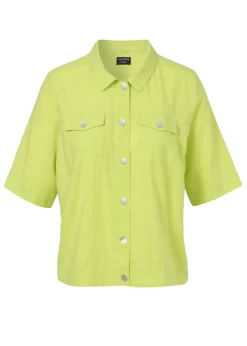 Kurze Kasten-Jacke aus zarter Baumwolle