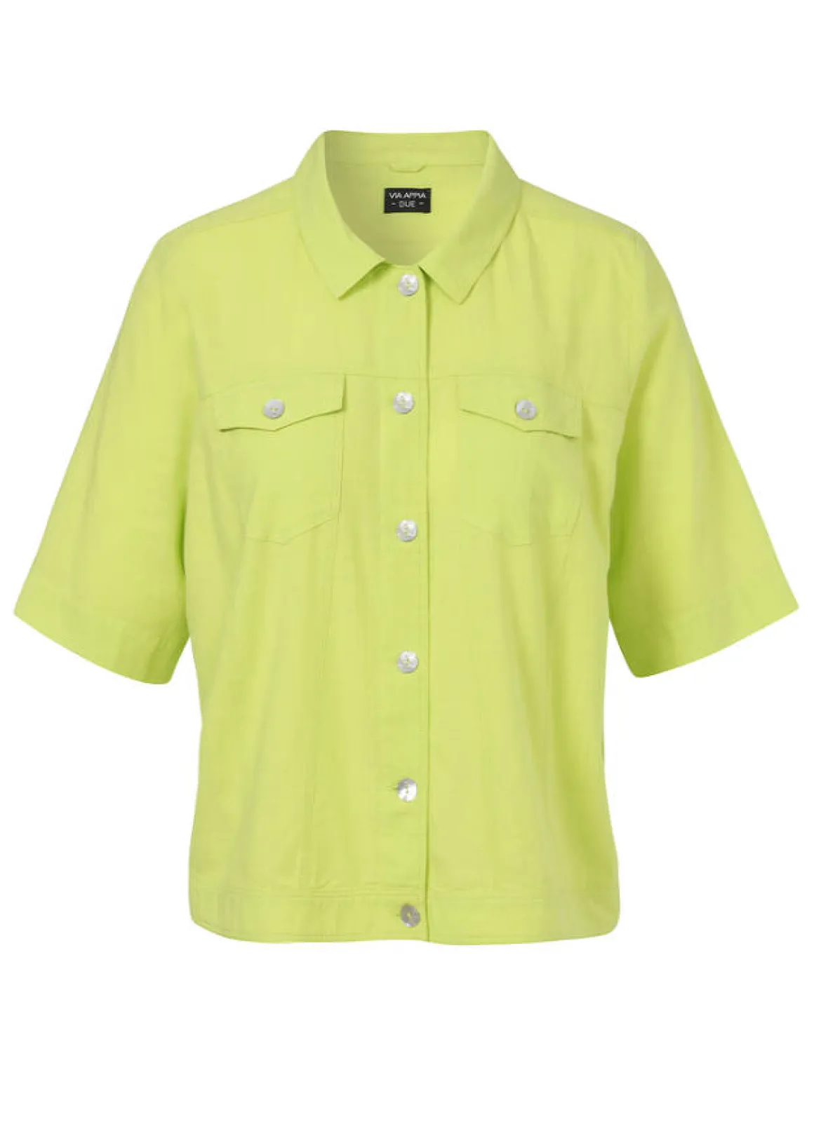 Kurze Kasten-Jacke aus zarter Baumwolle