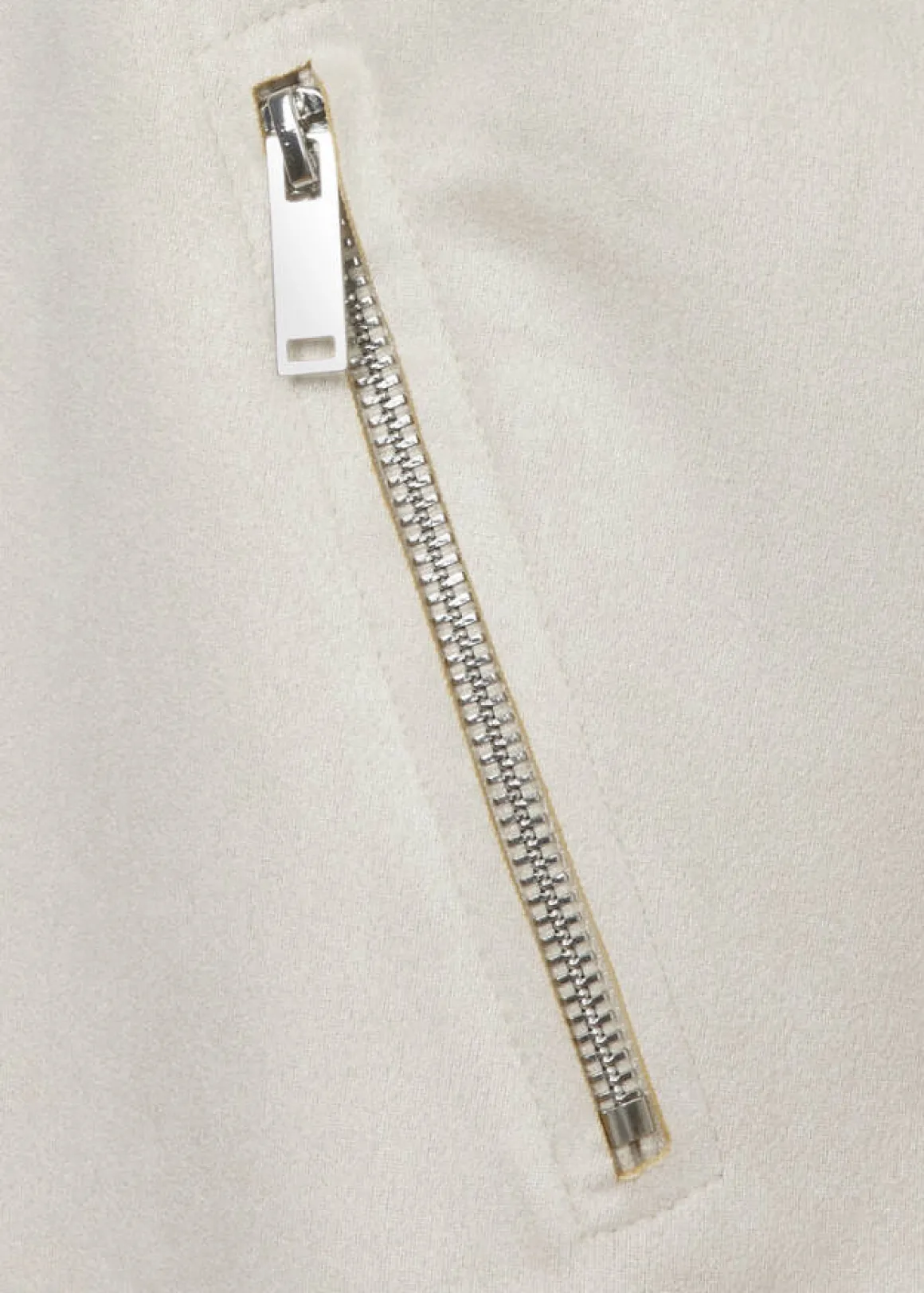 Kurze Reversjacke aus veganem Velours-Leder