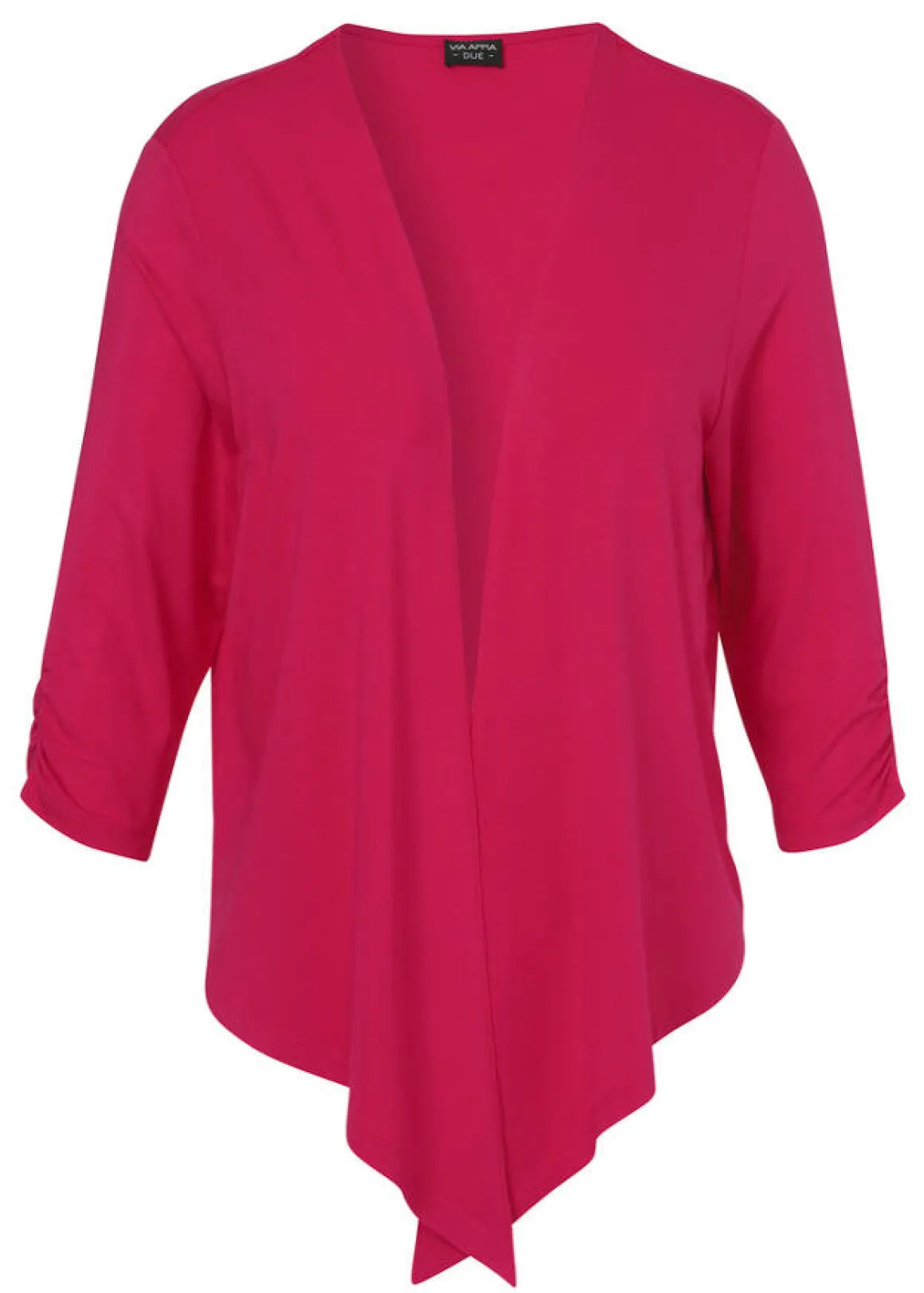 Leichte Jersey Jacke mit Wasserfall-Front