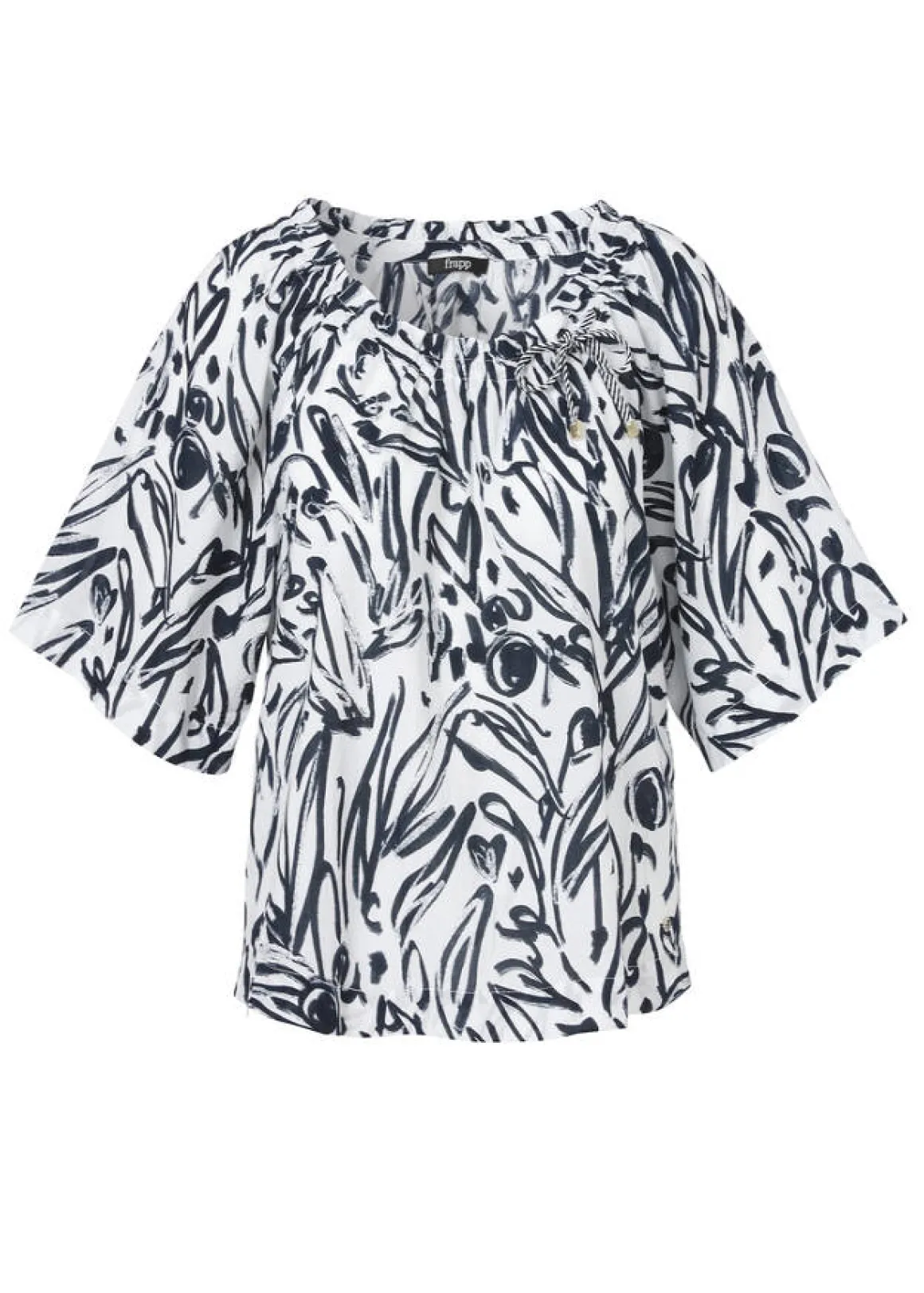 Luftige Halbarmbluse White