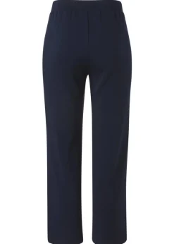 Modern Jogg-Pants Marine mit seitlichem Streifen