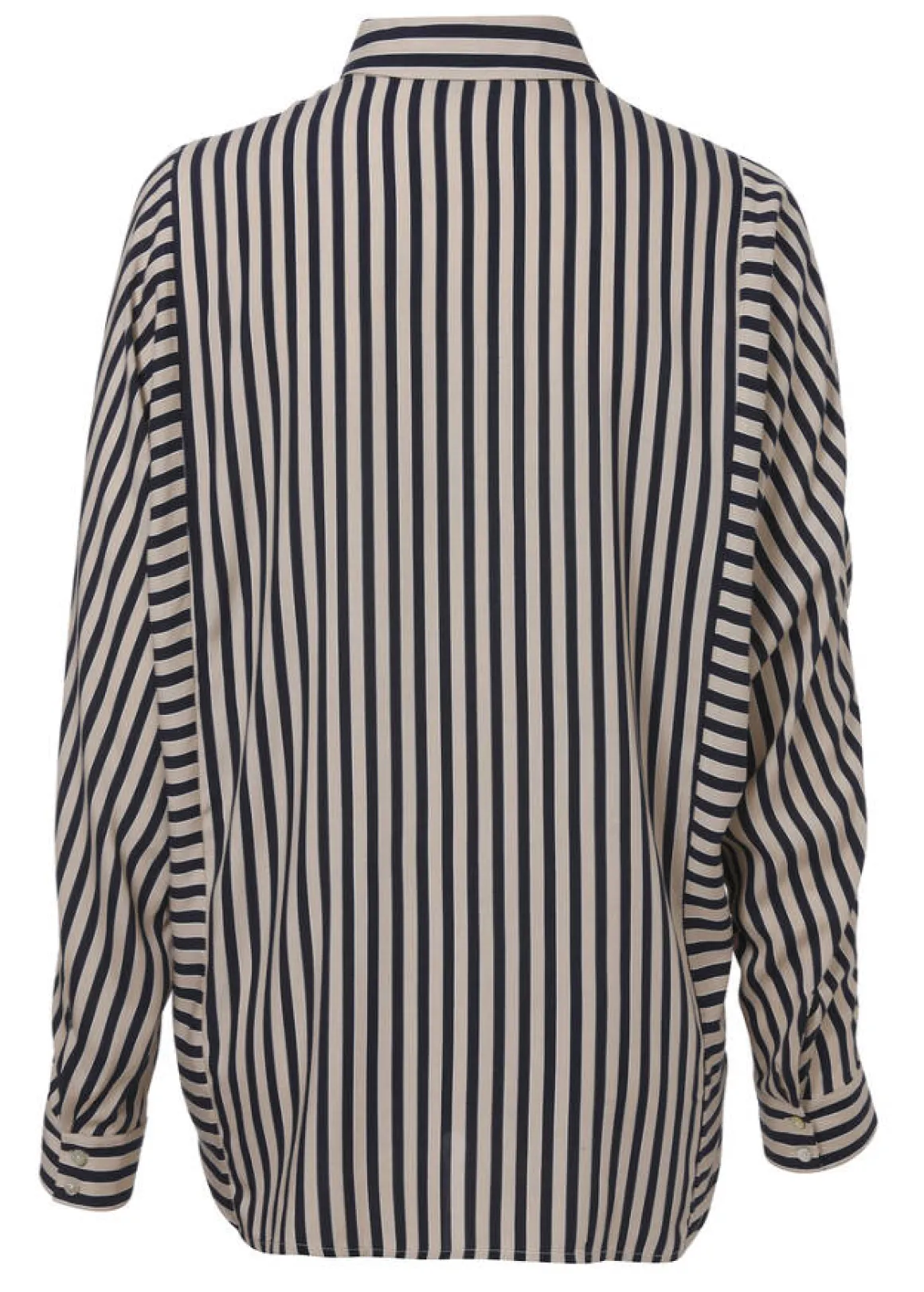 Moderne Bluse mit gestreiftem Allover-Muster