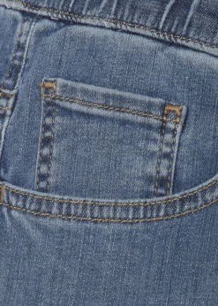 Moderne 5-Pocket-Jeans in unifarbenem Stil