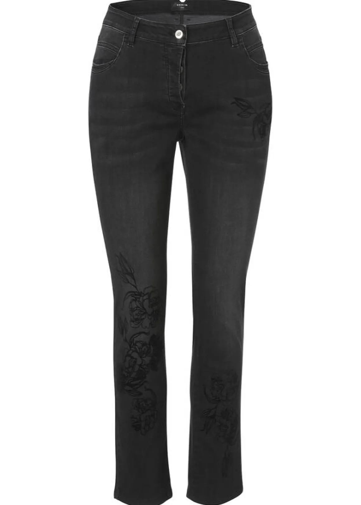 Moderne 5-Pocket-Jeans mit Allovermuster