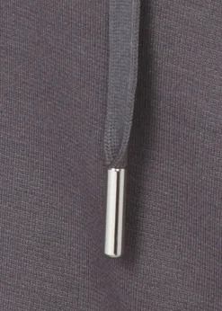 Moderne Strickfleecejacke in unifarbenem Stil