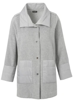 Modische Long-Jacke mit Stepp-Details