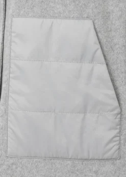 Modische Long-Jacke mit Stepp-Details