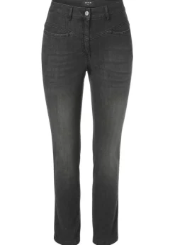 Modische Schlupfjeans mit Ziernähten