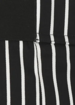 Modische Stoffhose mit gestreiftem Allover-Muster