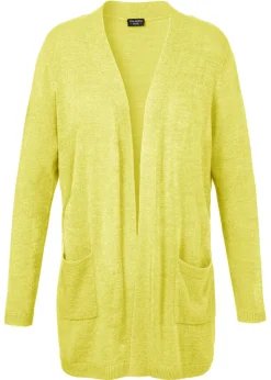 Modische Strickfleecejacke in unifarbenem Stil