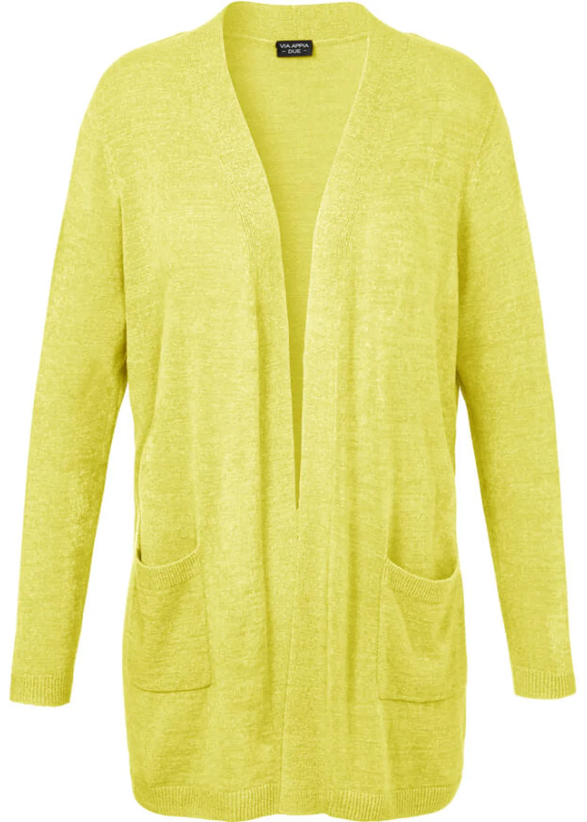 Modische Strickfleecejacke in unifarbenem Stil