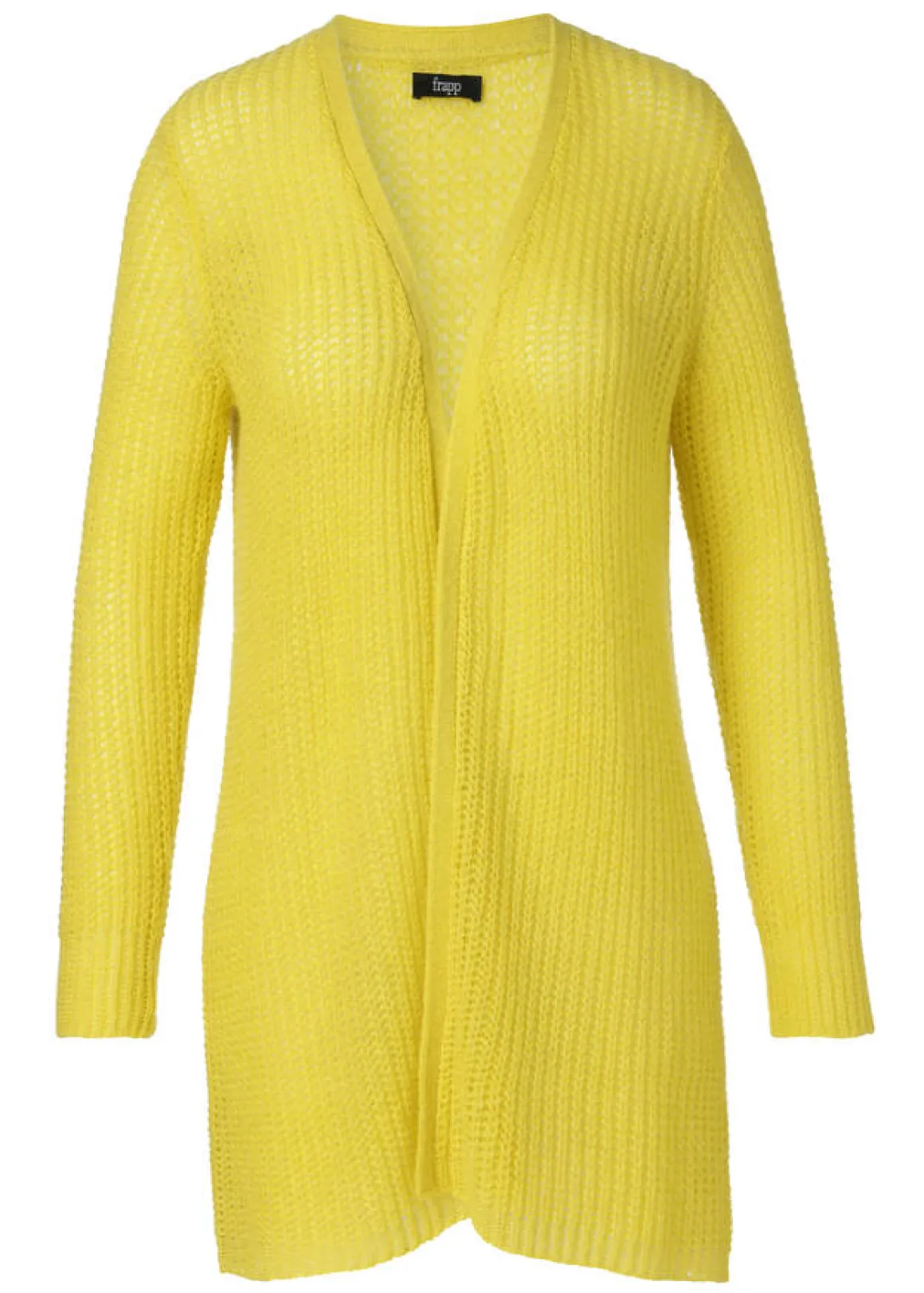 Modische Strickjacke aus unifarbenem Stoff