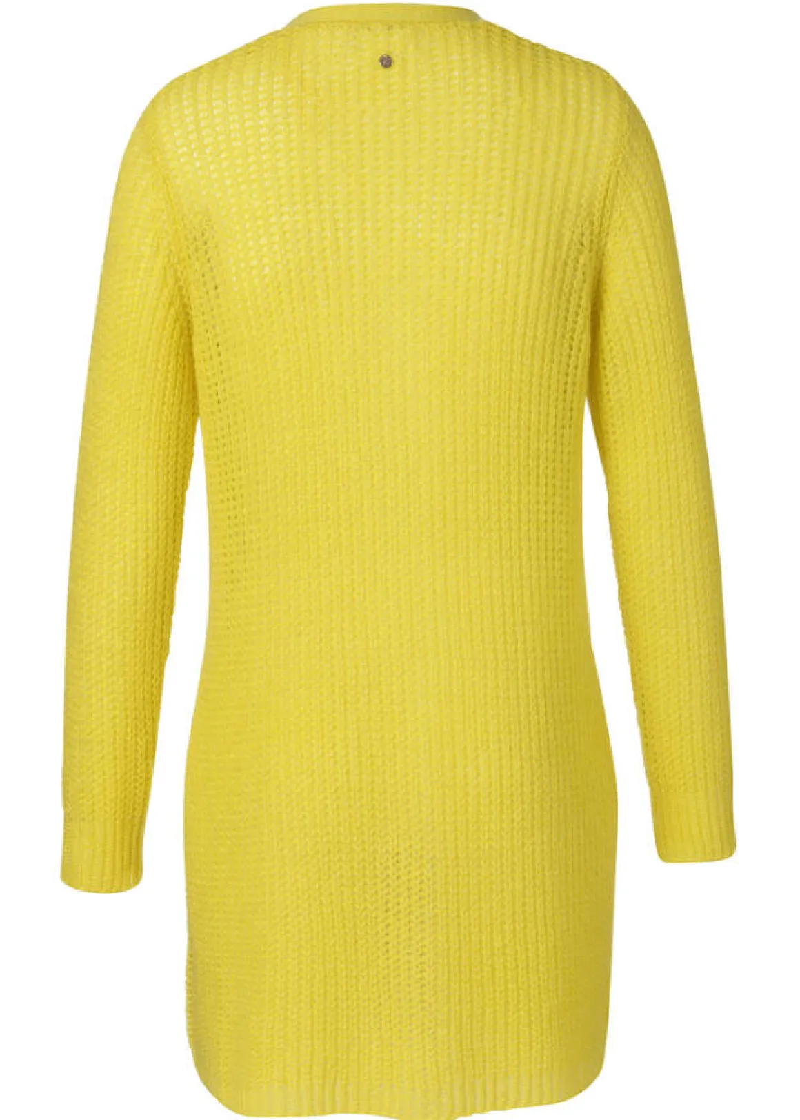 Modische Strickjacke aus unifarbenem Stoff