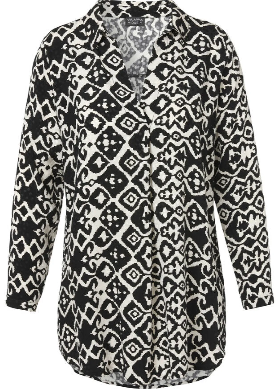 Modische Tunika mit grafischem Allover-Muster