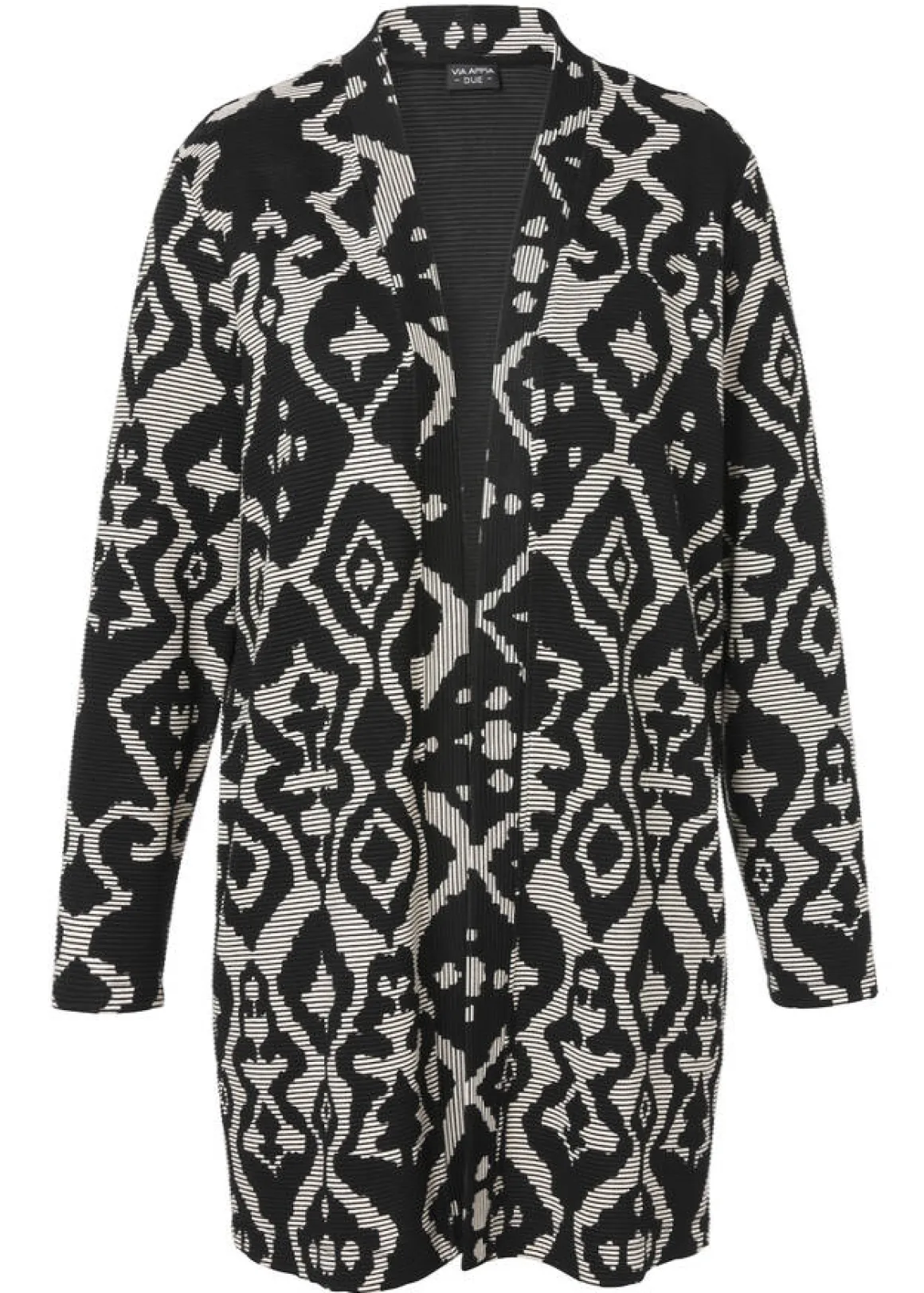 Modischer Cardigan mit grafischem Allover-Muster