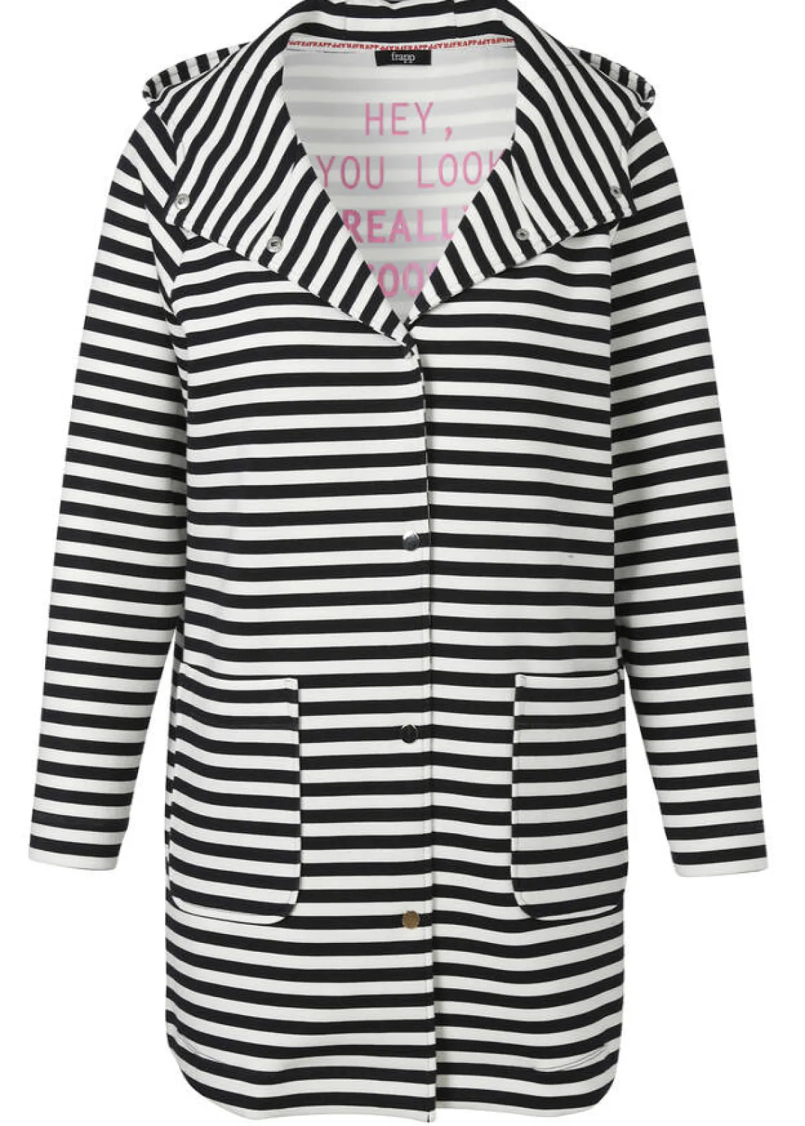 Modischer Kurzmantel mit Allovermuster