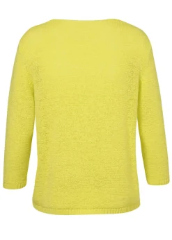 Modischer Strickpullover in unifarbenem Stil