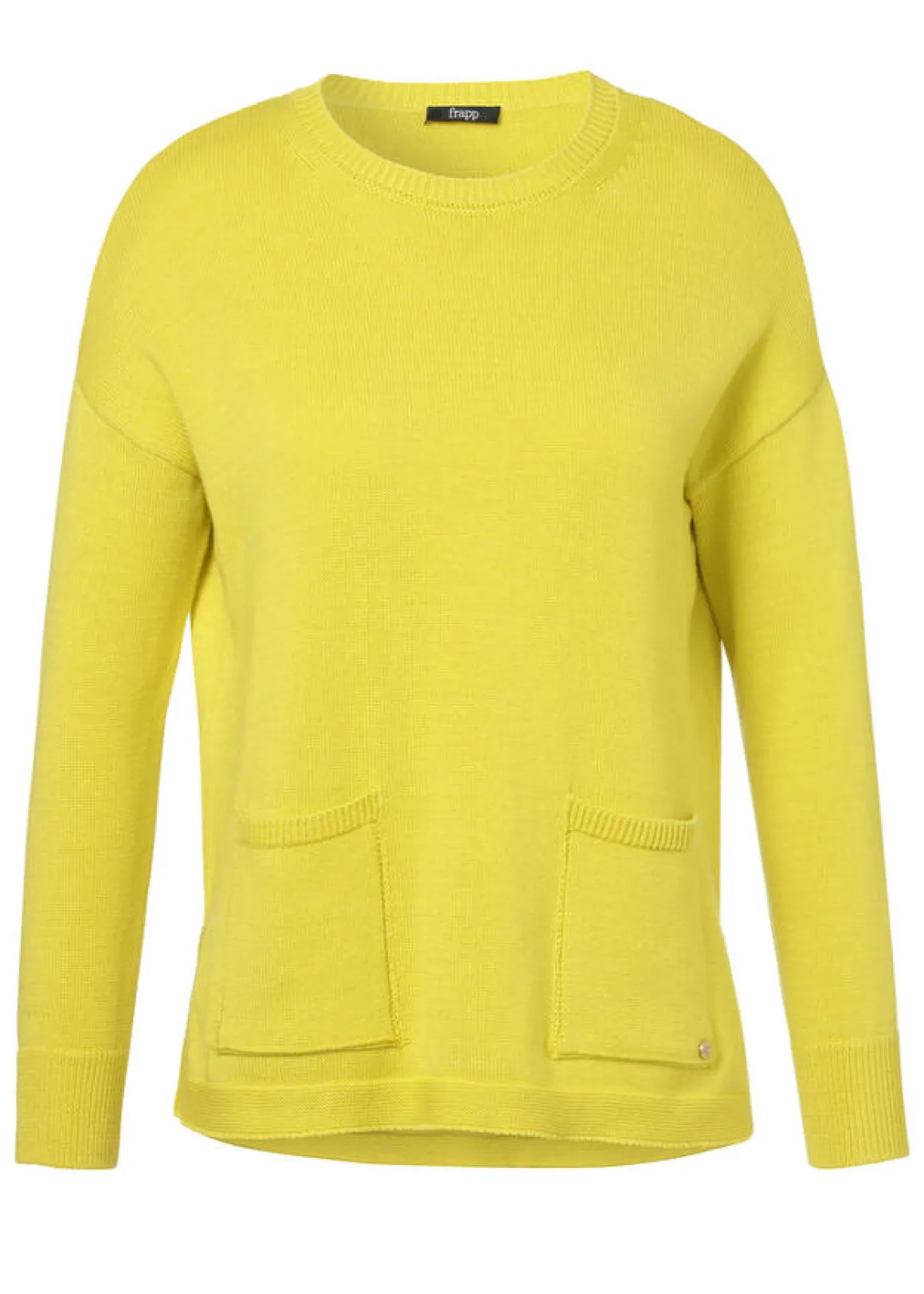 Modischer Strickpullover mit überschnittenen Schultern