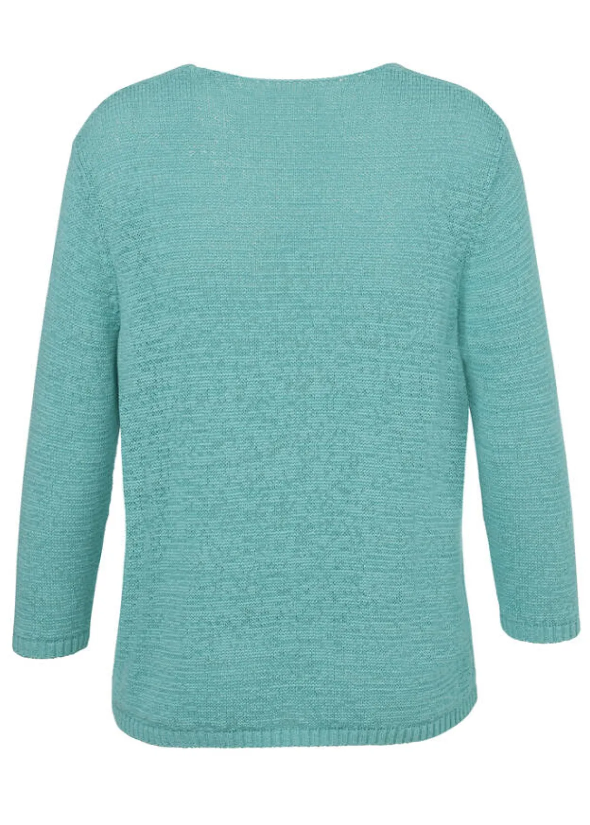 Modischer Strickpullover in unifarbenem Stil