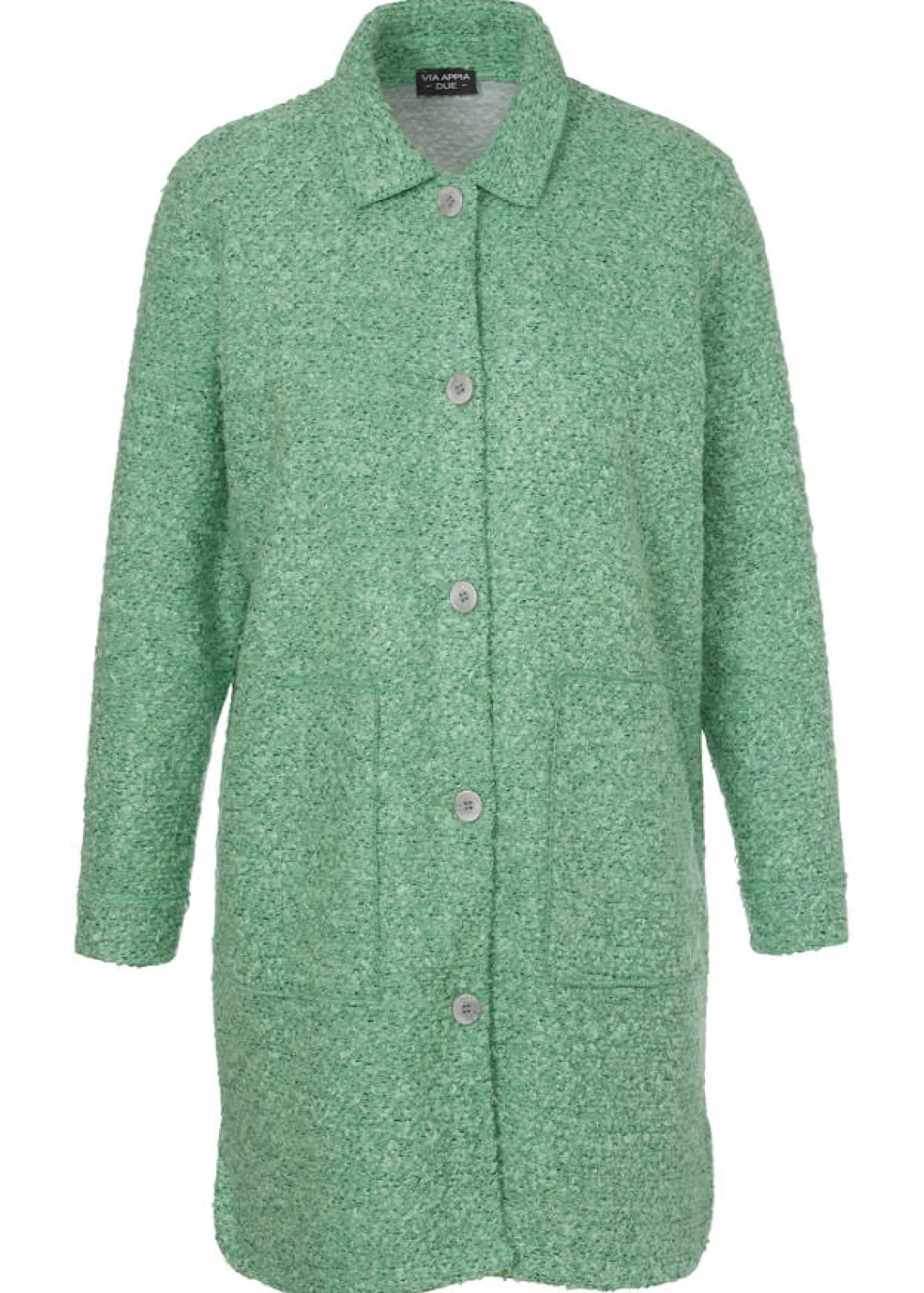 Modischer Webmantel in meliertem Design