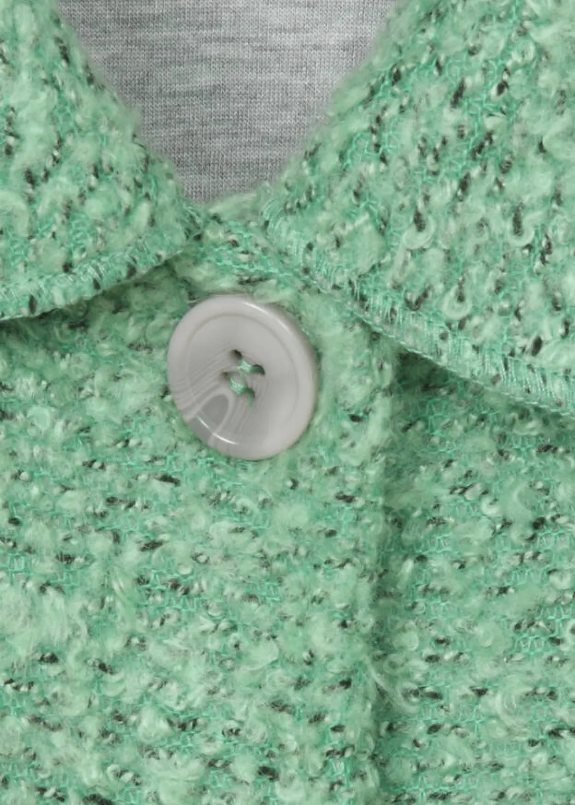 Modischer Webmantel in meliertem Design