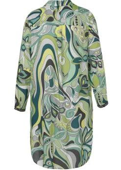 Modisches Blusenkleid mit Allovermuster