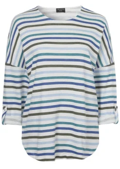 Modisches Langarmshirt mit überschnittenen Schultern