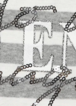 Modisches Langarmshirt mit Pailletten